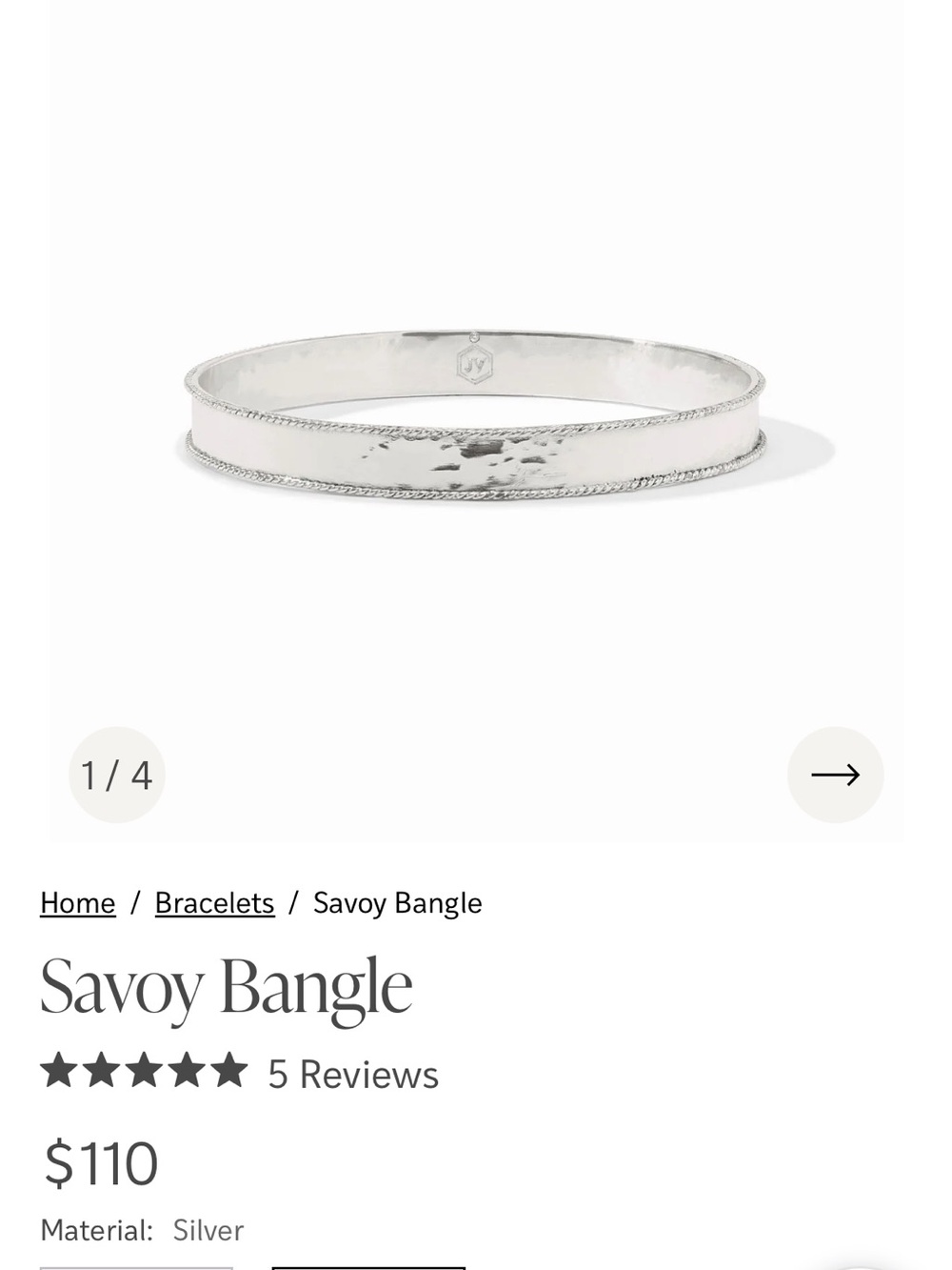 Bangle Silver Bracelet -